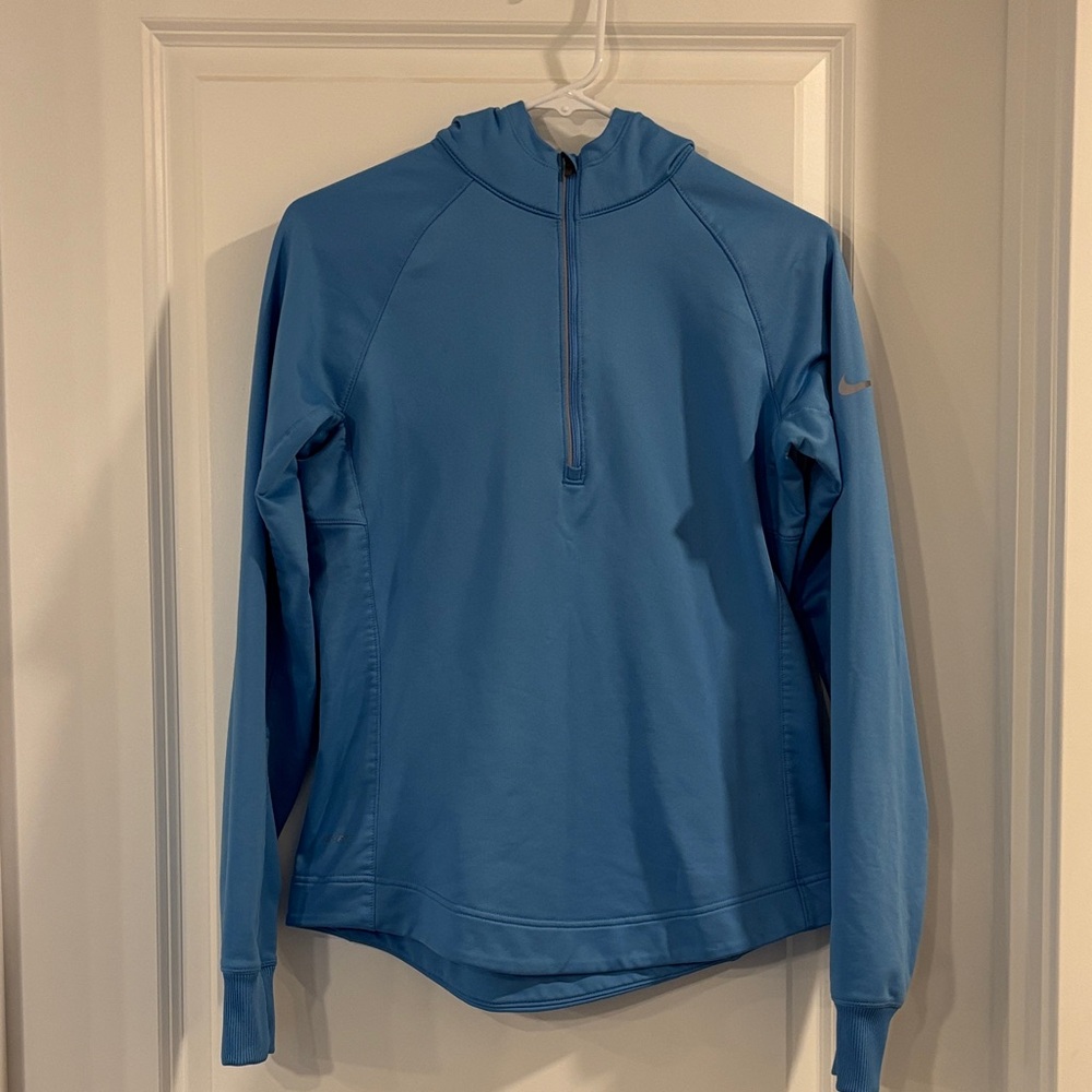 Nike Light Blue Half-Zip Hoodie